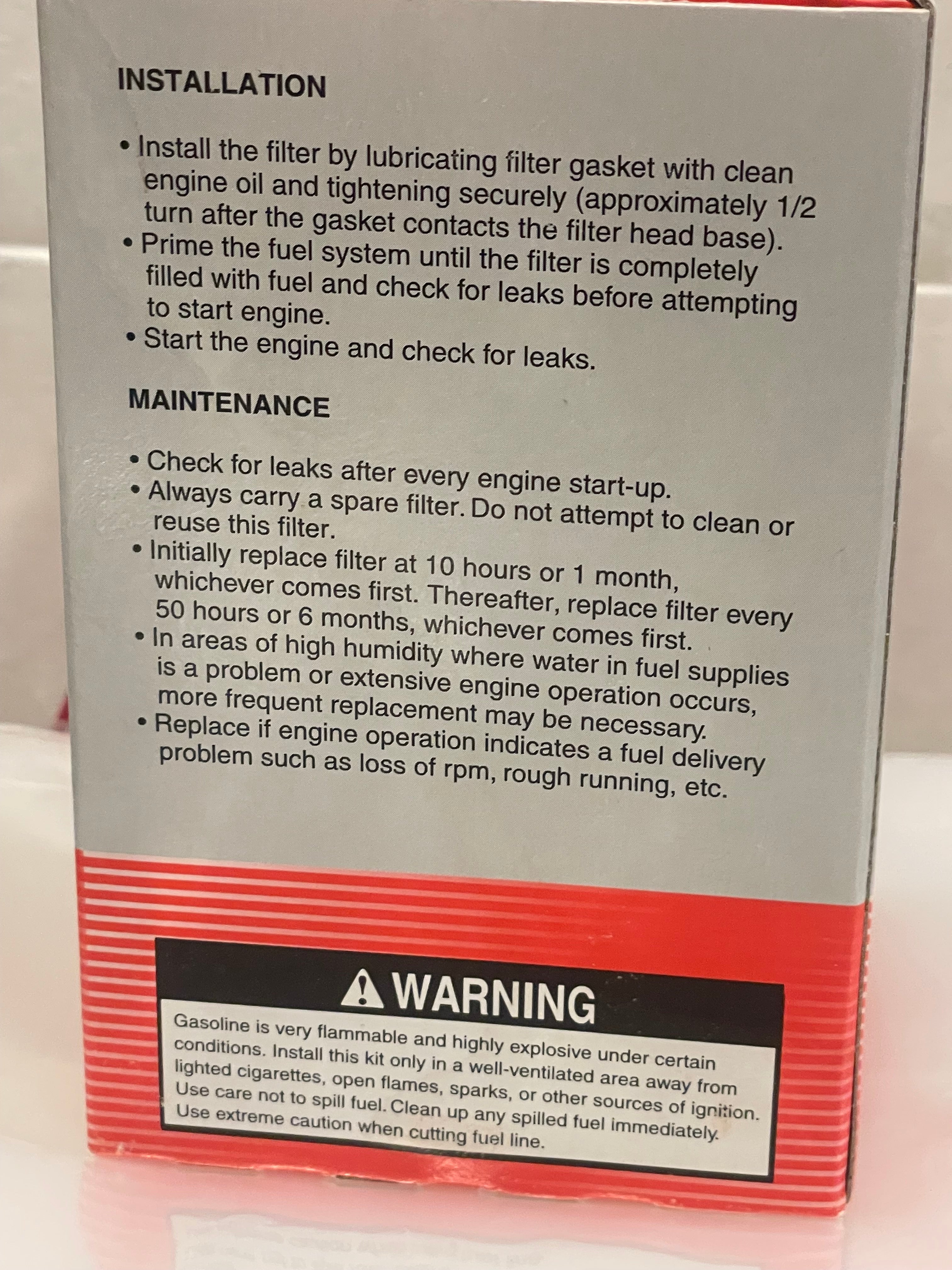 YAMAHA- MARINE FUEL/WATER SEPARATING FILTER HIGH PERFORMANCE MINI 10 MICRON FILTRATION