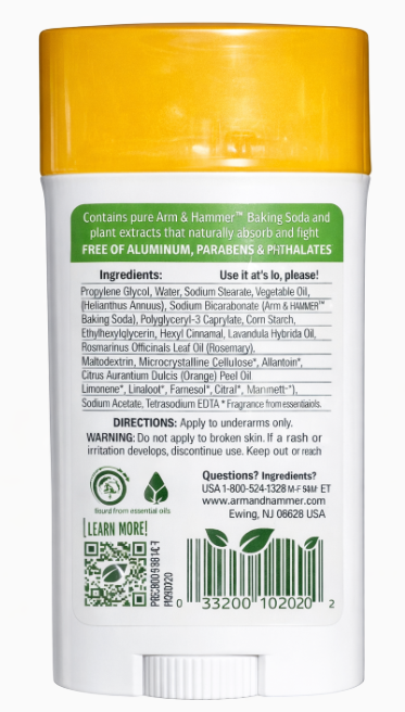 Arm & Hammer Essentials Natural Deodorant – Rosemary Lavender (Aluminum-Free) | 6-Pack