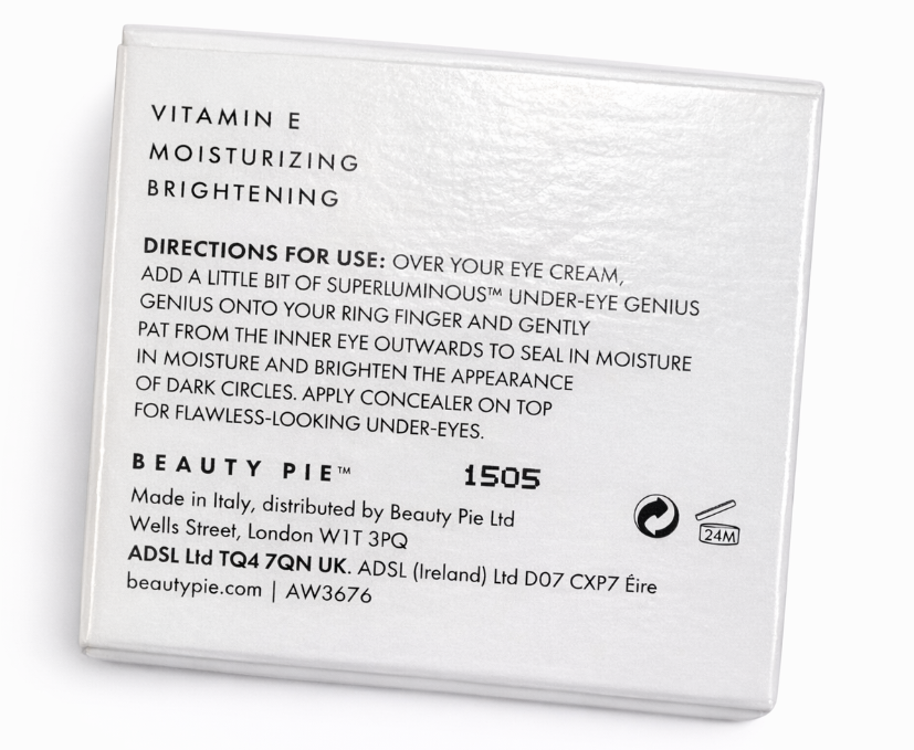 BEAUTY PIE- SUPERLUMINOUS UNDER-EYE GENIUS